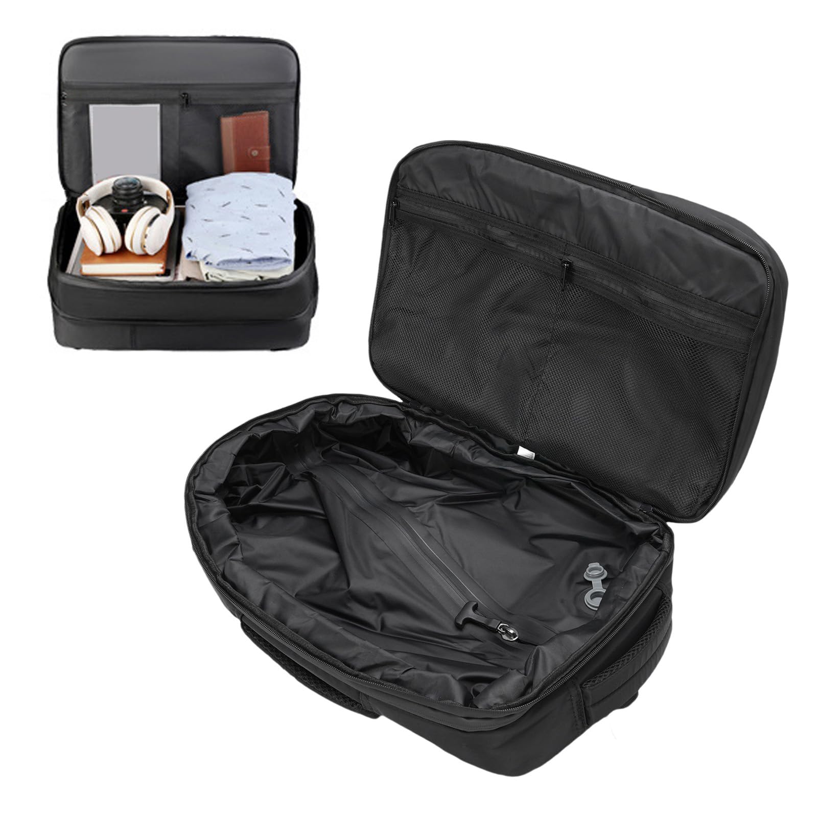 Yosoo Health Gear Mochila de Vacío con Bomba Mochila de Compresión Al Vacío de Tela Oxford 30 X 45 X 17 Cm de Viaje para Ropa Portátil Impermeable Expandible para Viajes de Negocios y Desplazamientos
