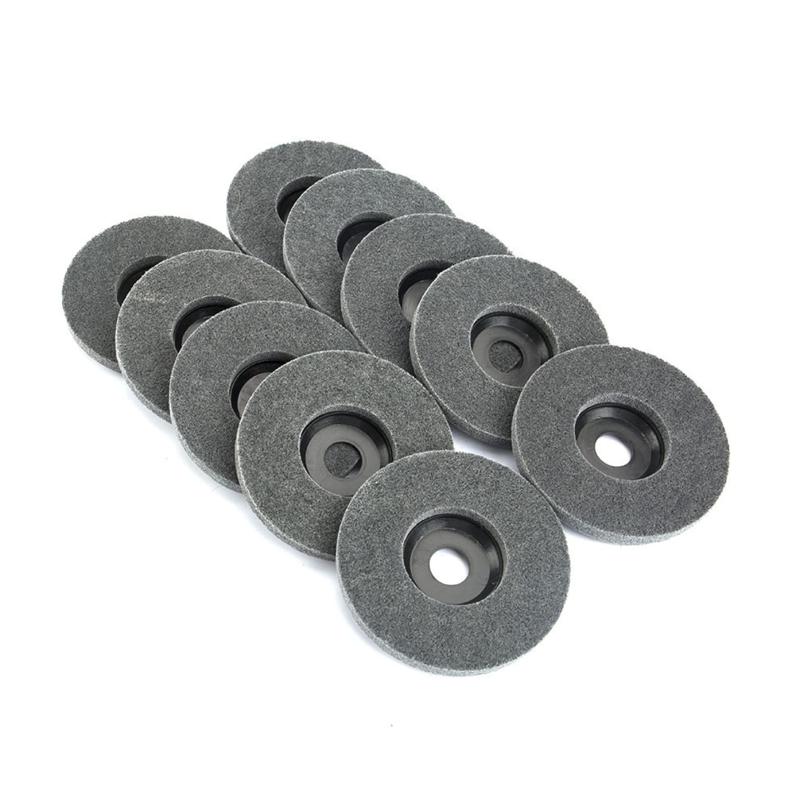100mm 115mm 125mm Disco Abrasivo In Tessuto Non Tessuto Per Lucidatura In Fibra Di Nylon 4-5 '' Mola Per Lucidatura Per Metallo,115x22 Mm