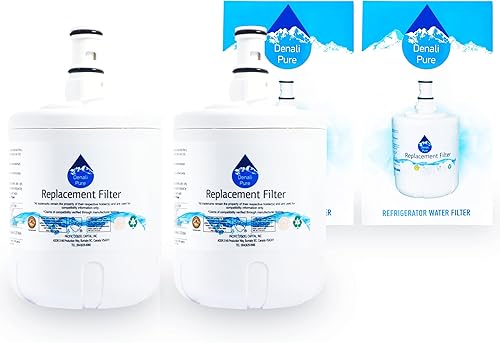 Denali Pure Paquete de 2 filtros de agua de repuesto para refrigerador KTRA22ELSS01, compatible con KitchenAid 8171413, 8171414 cartucho de filtro