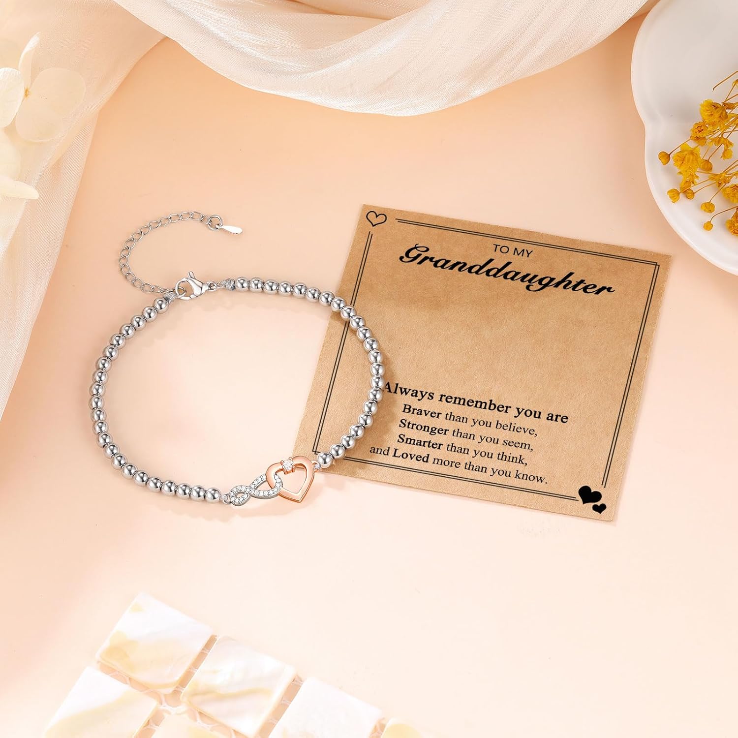 PINKDODO Grandma & Daughter Gifts - Mom, Grandma & Daughter Bracelet for Valentine's Day, Mother's Day & Christmas - Image 5