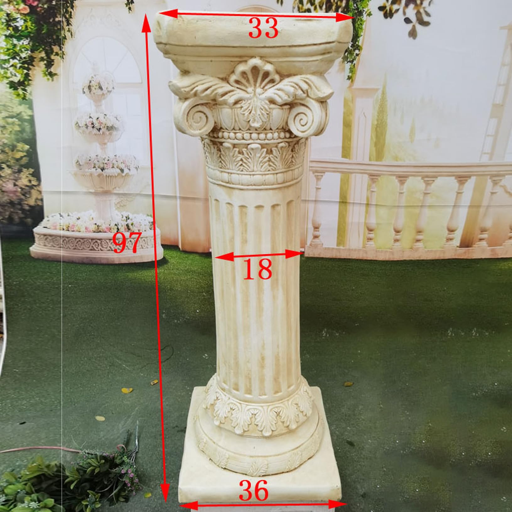 キラキラ　ミラー　スタンド　コラム　花台　飾り台　コレクション　置物　コロン js-545-02.jpg