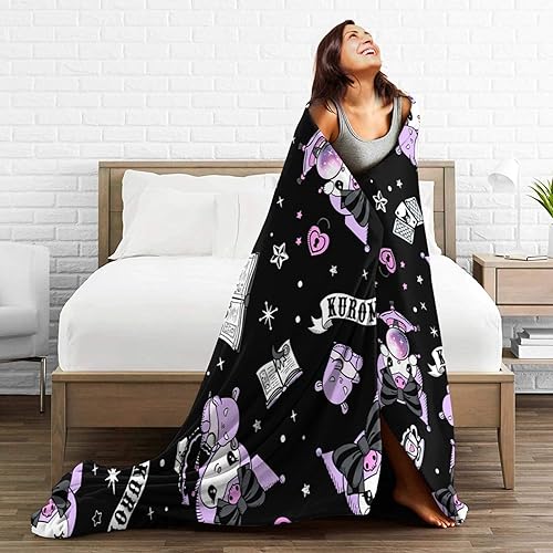 Miniatura 5 de Manta de viaje ligera de dibujos animados para niños, manta suave para adultos, sofá cama, manta decorativa de forro polar para cuatro estaciones,