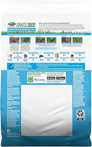Miniatura 10 de Scotts Turf Builder - Semillas de hierba Kentucky Bluegrass Mix  3 libras uso en pleno sol sombra clara textura de hoja fina y resistencia media a