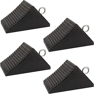 Sponsored Ad - AFA Tooling - Set of 4 Wheel Chocks | Heavy Duty Nylon Rubber Wedge for Front and Back Tires | Heavy Weight...
