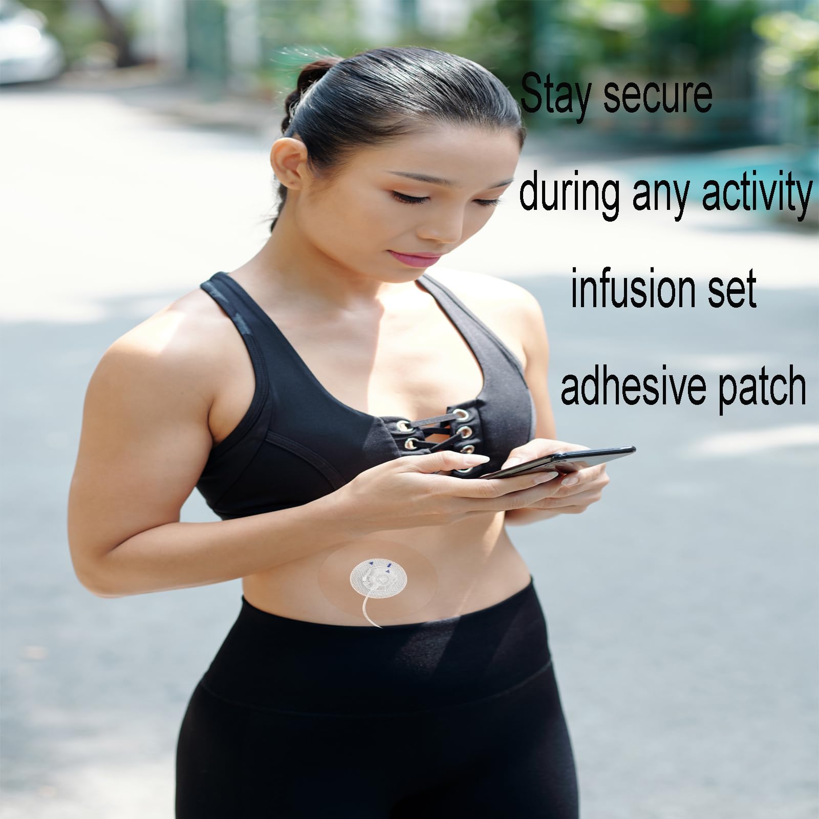 Universal-Klebepflaster für CGM- und Insulinpumpen, 2,3 cm großes Loch, atmungsaktive, transparente Flicken und wasserdichte CGM-Sensor-Pflaster, 10–14 Tage, CGM-Schutz, vorgeschnittenes Klebeband,