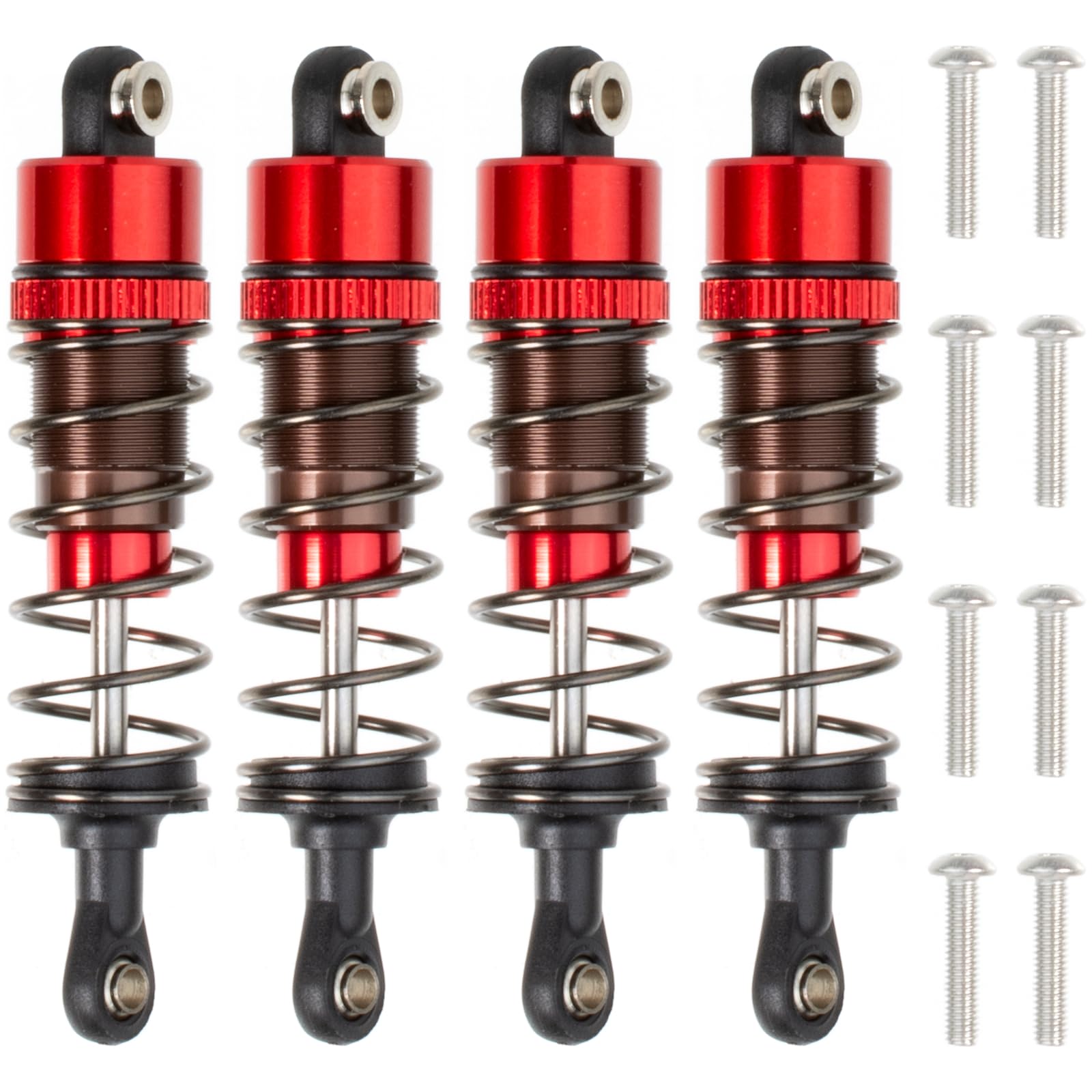 HobbyMarking 4Pcs 70mm Aluminum Oil Filled Shocks Absorbers for Tamiya CC-01 Wrangler SCX10 D90 HSP HPI 1/10 RC Crawler Car Upgrades