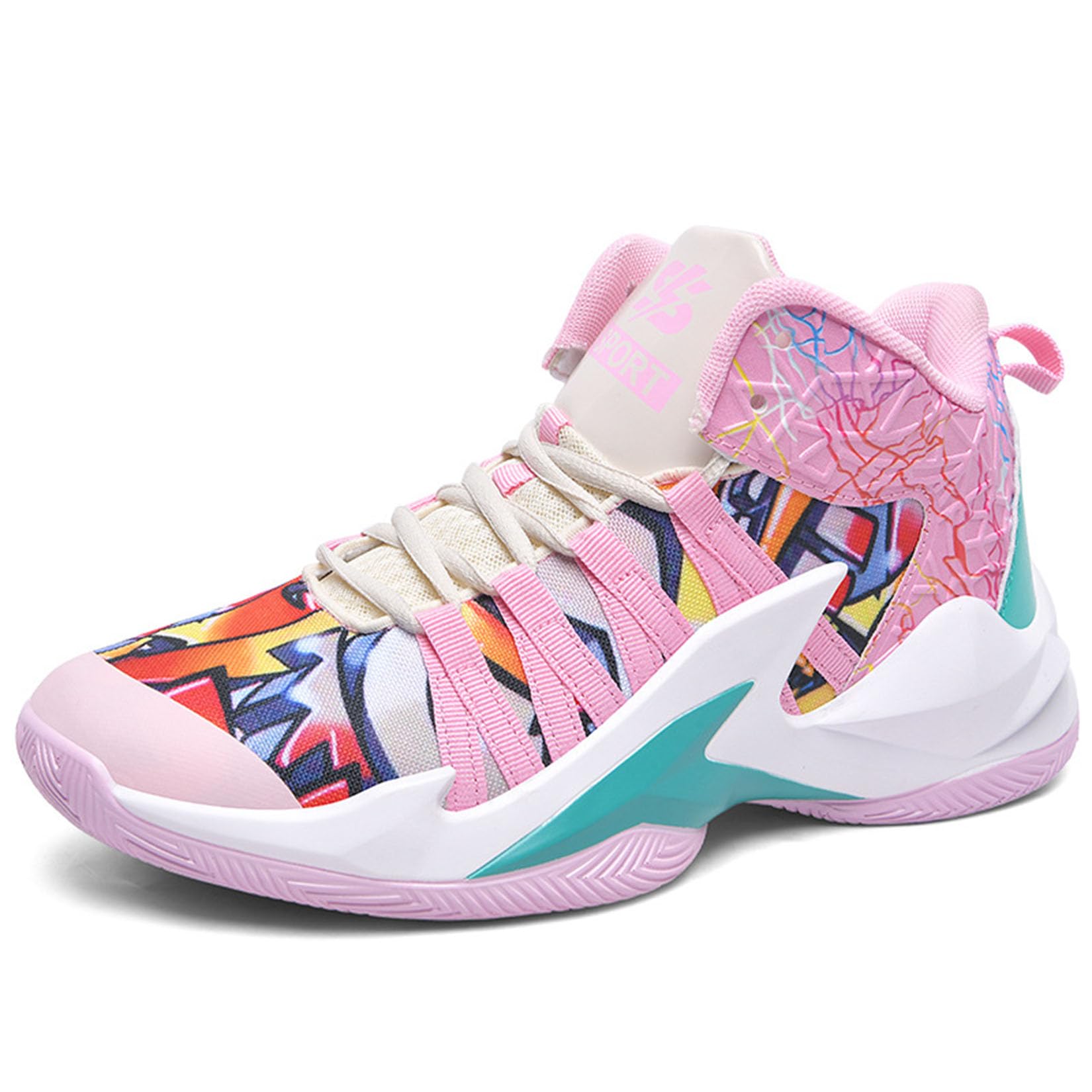 Męskie Buty Do Koszykówki Chłopców Outdoor Buty Sportowe Indoor Buty Sportowe Buty Do Biegania Wygodne(43 EU, Z01)