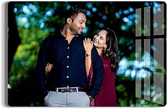 UPAHARAM Customized Photo Frame For Wall Decor Home & Office | 8"x12" Frameless Acrylic Photo Frame With Photo | Personalized & Customized Gift For Birthday & Anniversary Girlfriend Boyfriend Wife