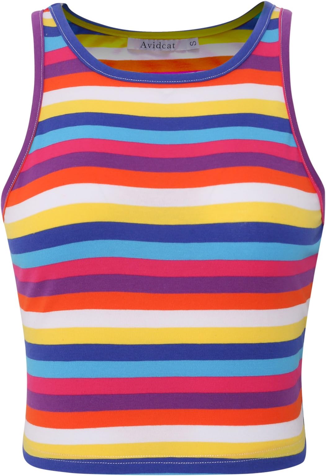 Avidcat Women’s Crop Tops Basic Crew Neck Sleeveless Crop Tank Top