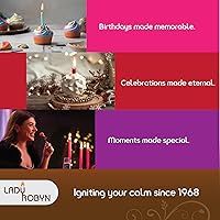 Vista 10 de Juego de 20 velas cónicas de color sólido, velas de cera de parafina sin goteo de 4 pulgadas con mecha de algodón, ideal para bodas, shabat