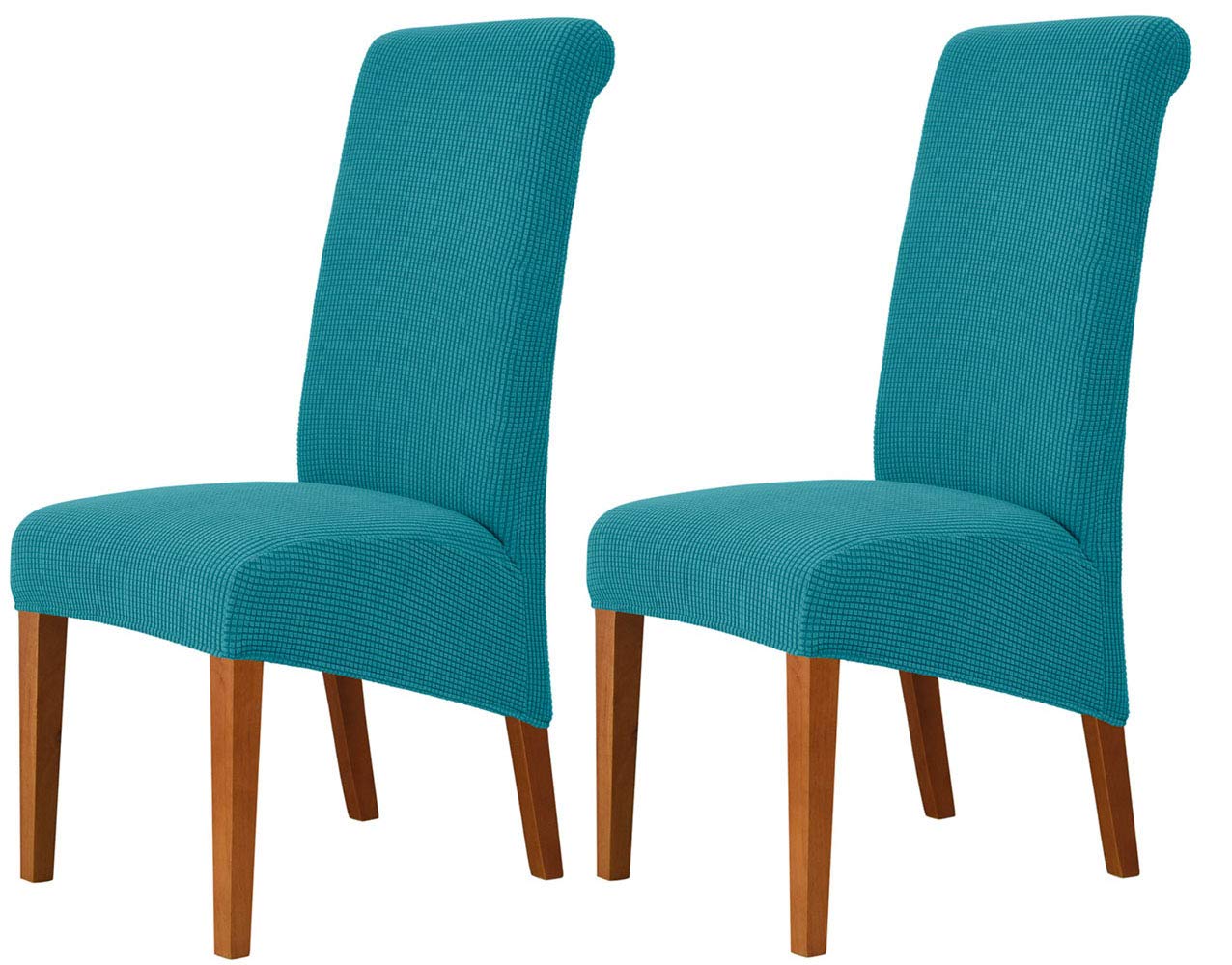 Deisy Dee Stretch XL/Oversized Soft Spandex Extra Large Dining Room Chair Covers for Kitchen Dining，Removable Washable Chair Protectors Slipcovers (