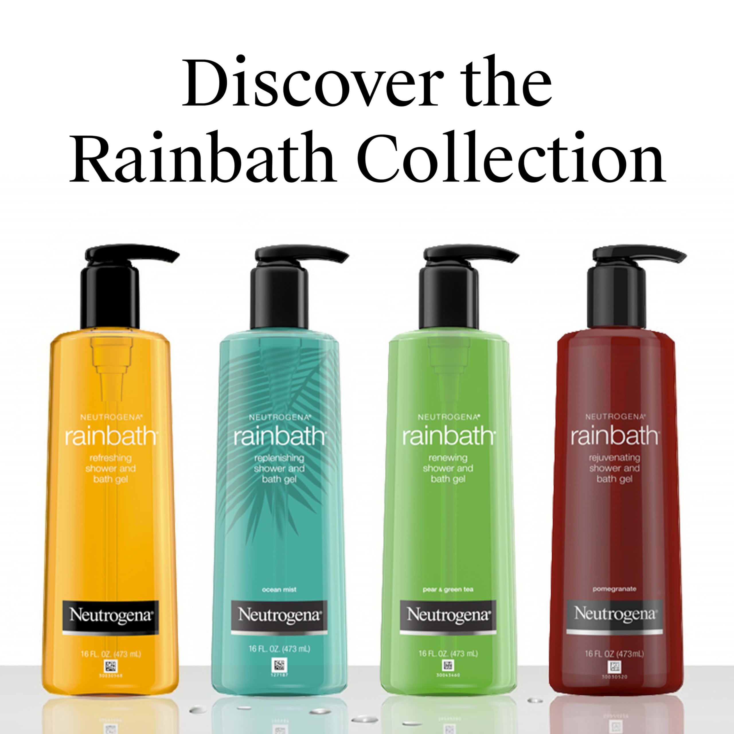 Neutrogena Rainbath Refreshing & Cleansing Shower & Bath Gel idratante Daily Body Wash cleanser, Bath Gel & Shaving Gel for Soft Skin, Lathering Body Wash in Original Scent, 32 fl. oz