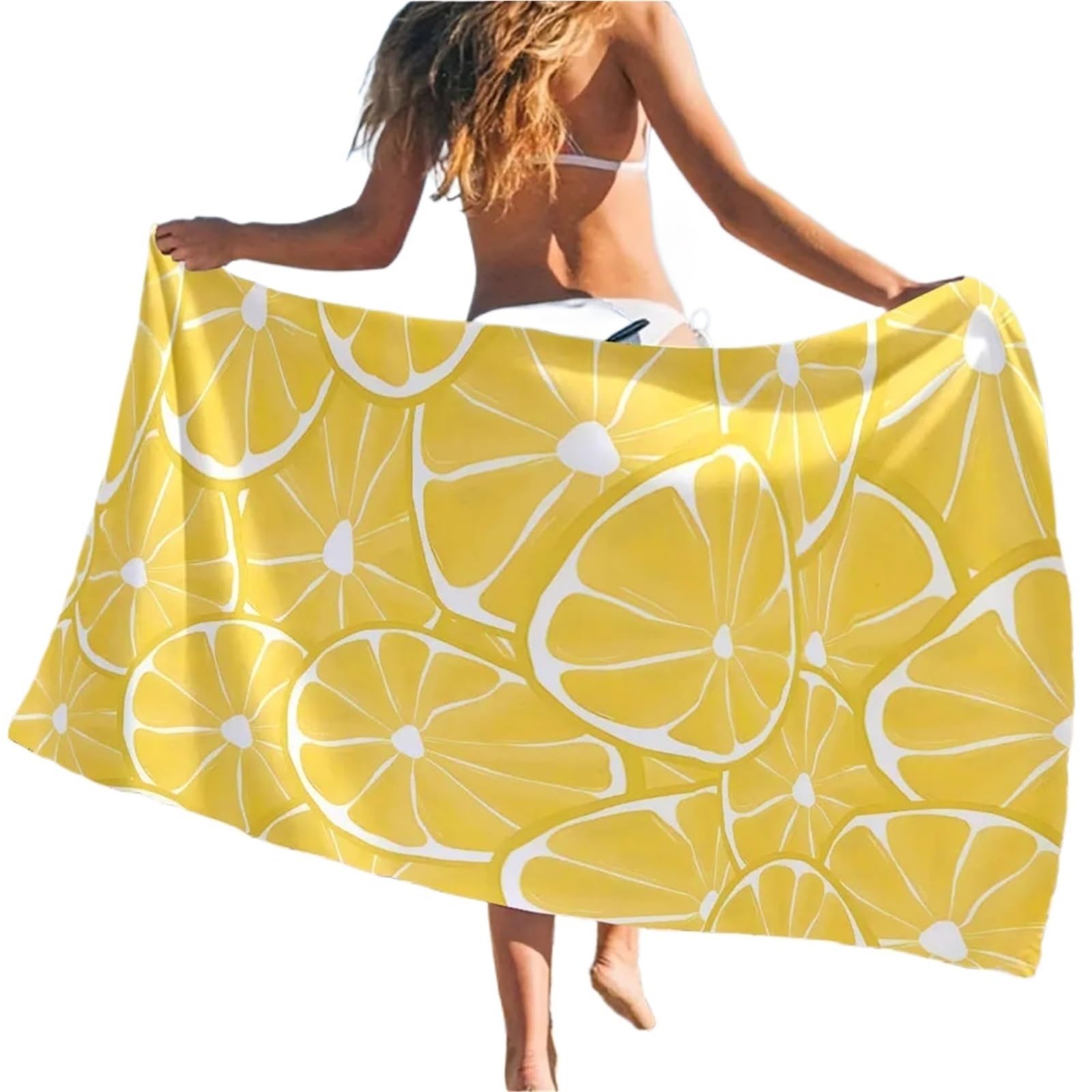 Serviette De Plage Serviette De Plage Citron Bain À Séchage Rapide