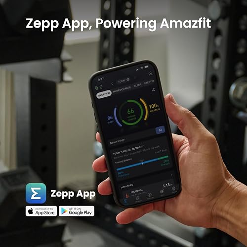 Amazfit Balance 2 Montre Connectée Homme 47mm, GPS, NFC, Écran AMOLED 1,5" en Verre Saphir, Autonomie 21J, 180 Modes Sport, Hyrox, Golf, Suivi Cardio & Sommeil, Smartwatch pour Android et iPhone - 9