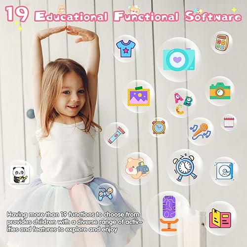 Miniatura 2 de Teléfono para niños, Smartphone para niños y niñas con juegos de rompecabezas, controles parentales, música, cámara, teléfonos inteligentes para