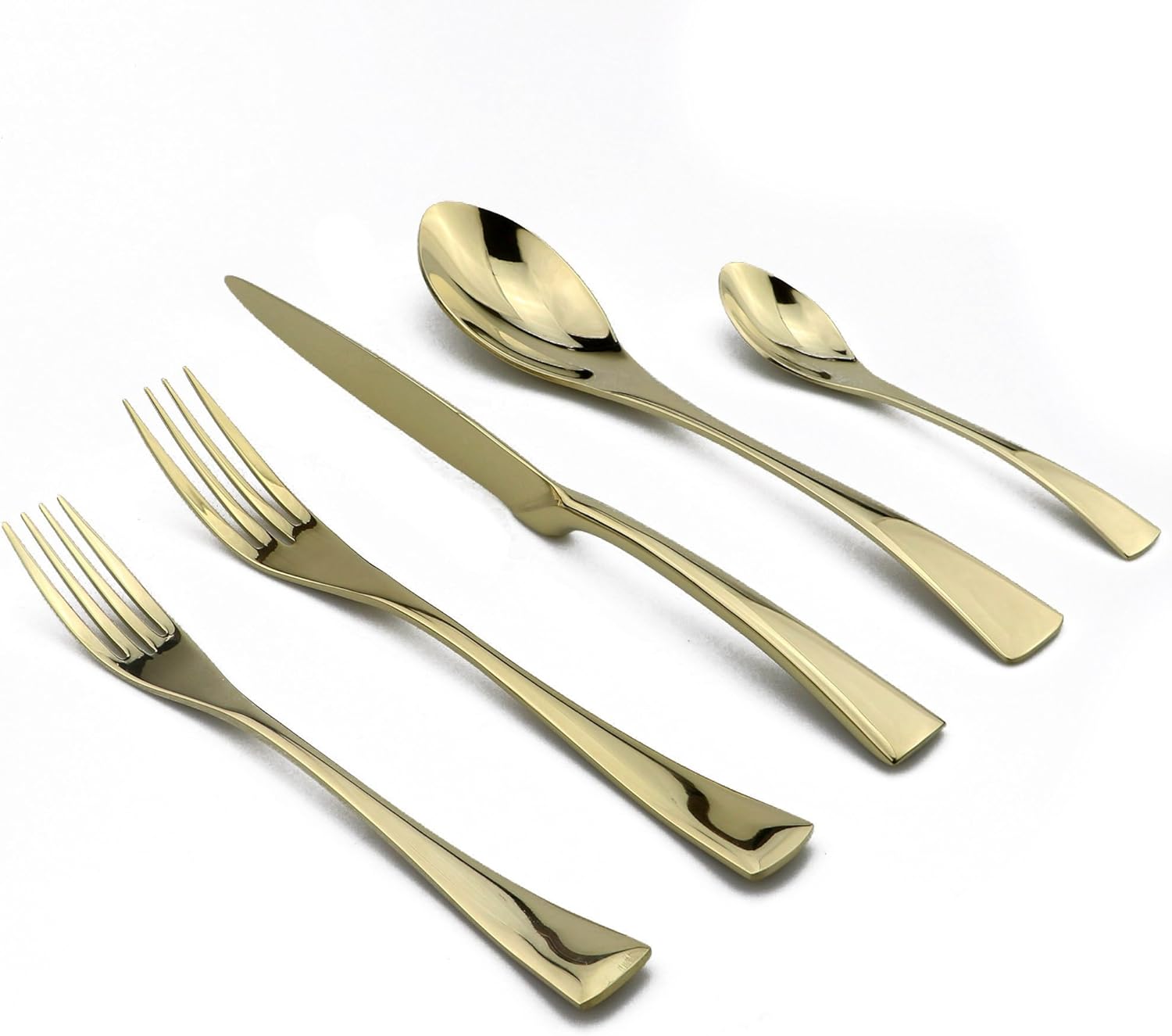 20-Piece 18/10 Stainless Steel Flatware Set Mirror Polishing Blue, Service for 4