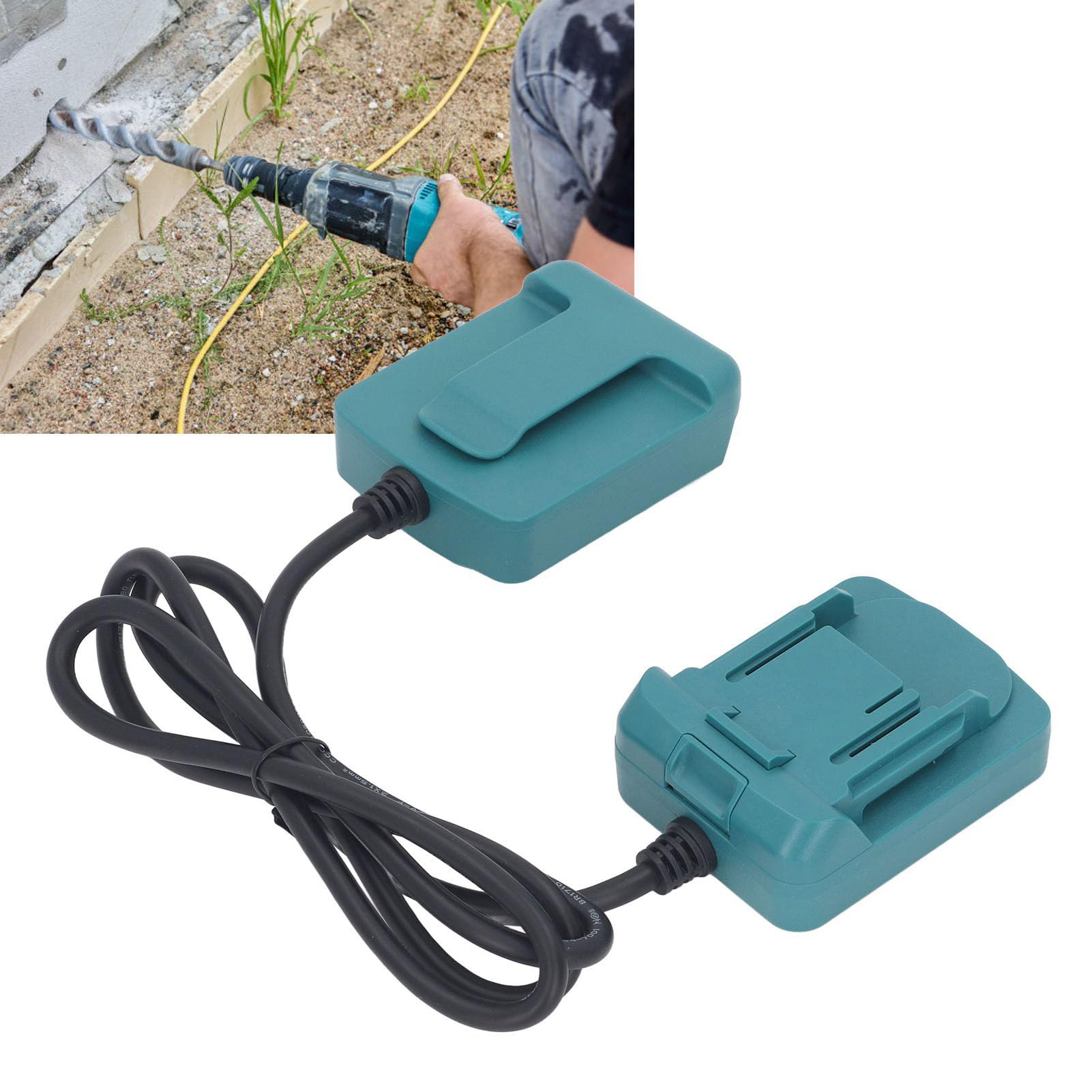Adaptateur de batterie Outil de câble d'extension pour batterie lithium-ion à 5 broches pour convertisseur de batterie d'outil électrique de la série