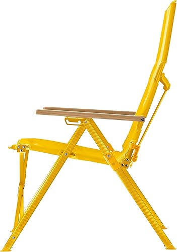 Miniatura 2 de Coleman 2195980 Ray Chair, Yellow (Tienda Exclusive Color), 3 Levels of Reclining, Foldable, High Back