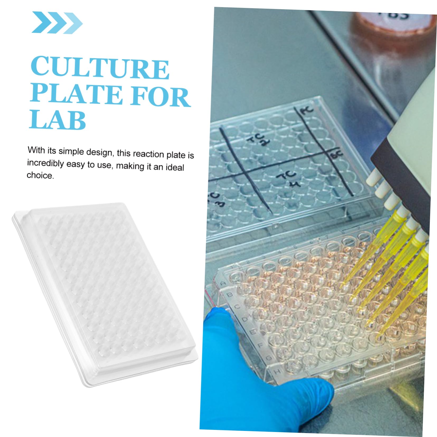 Zerodeko 2 Series Plato De Cultivo Placa De Cultivo De Tejidos Para Laboratorio Placa De Cultivo Celular Para Laboratorio Bandeja De Cultivo Transparente De Polivinilo 100 Piezas*2