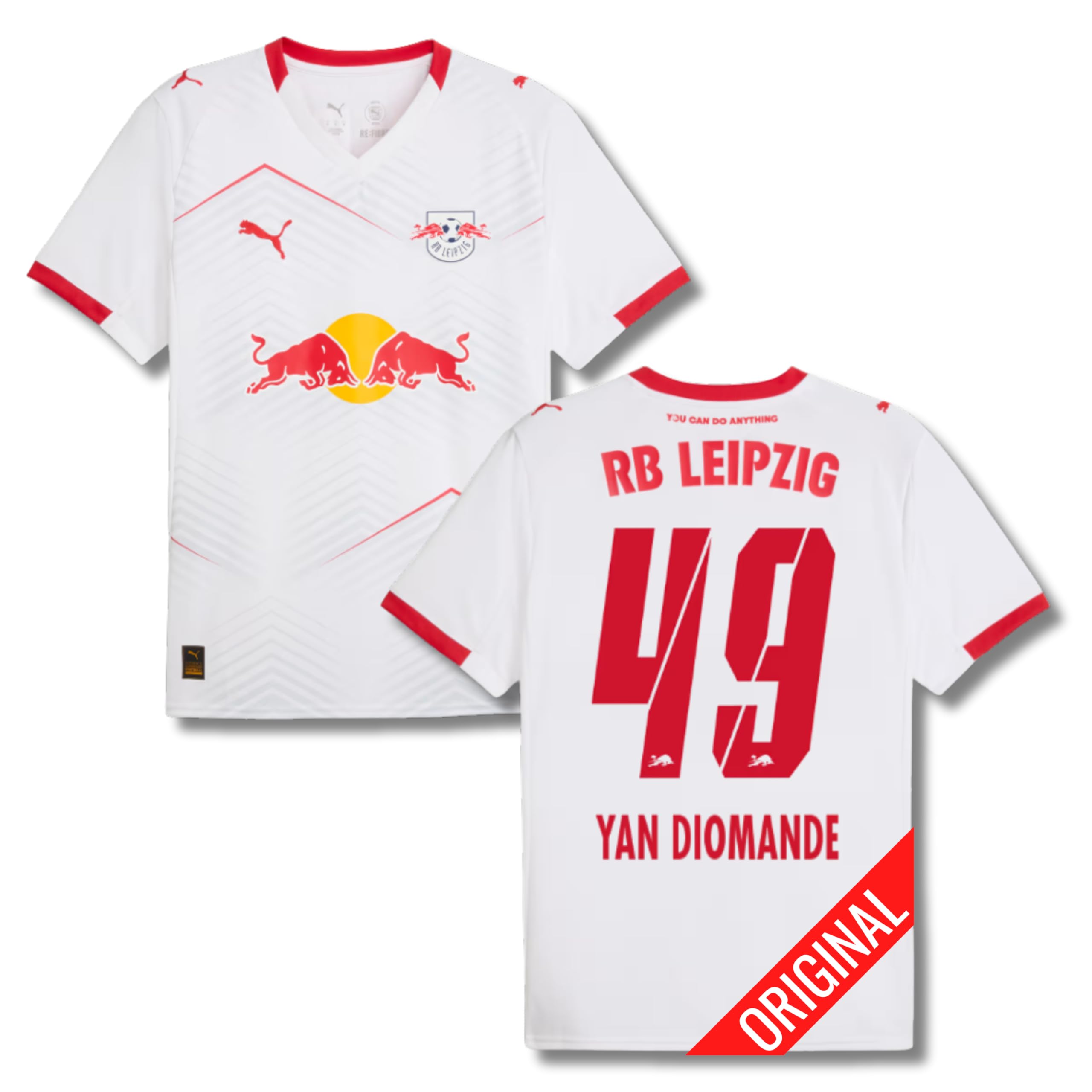 PUMA Original RB Leipzig Trikot Kinder [Home 25/26] Offizielles Leipzig Trikot [Spieler oder Personalisiert] Sportbekleidung Fussball Geschenke Jungen Mädchen Fußball Fanartikel Kinder