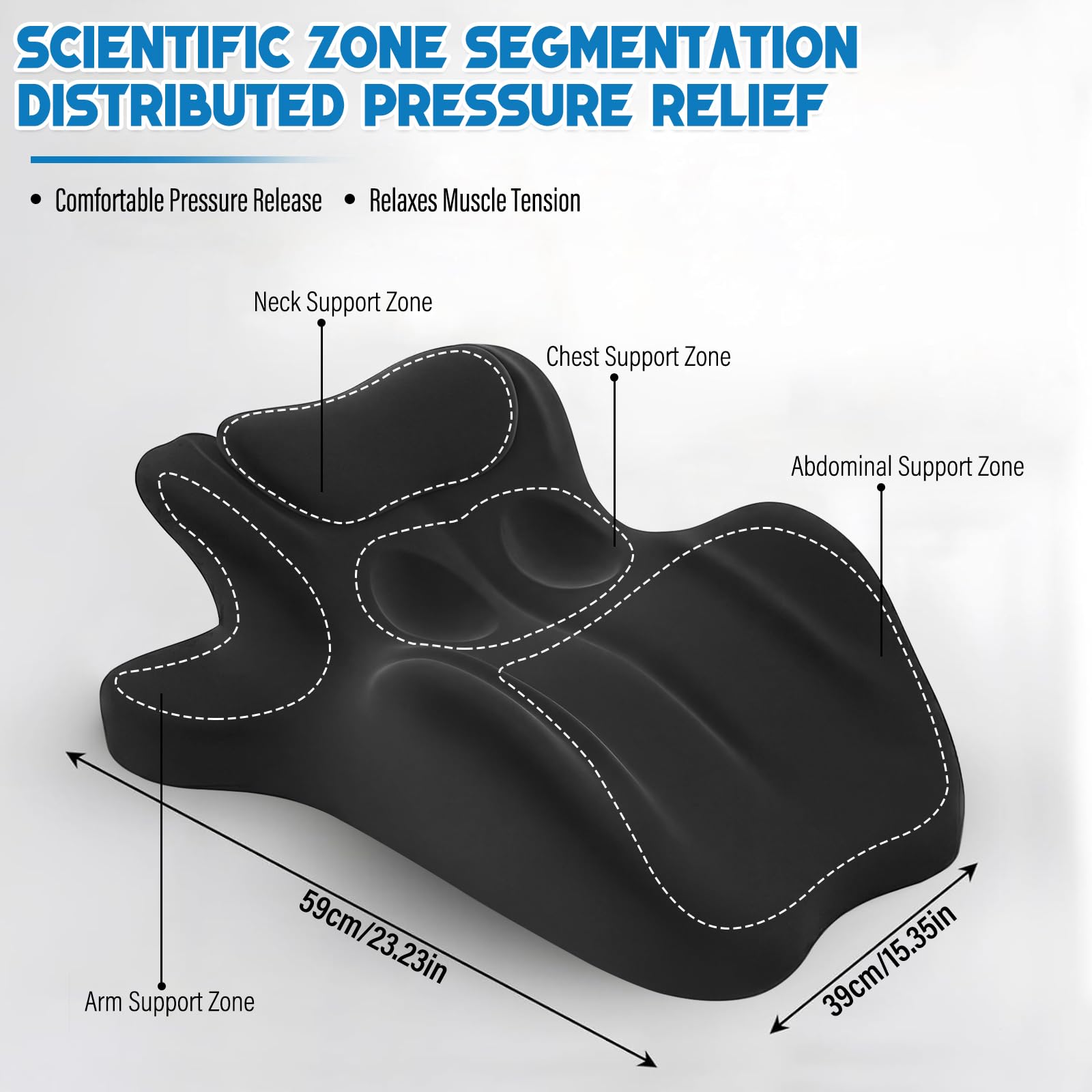 Oreiller Ergonomique à Mémoire de Forme 27° pour Couple – Soutien Parfait pour Intimité et Lecture, Soulagement du Dos, du Cou et des Jambes, Confort Multi-Positions, Housse Amovible