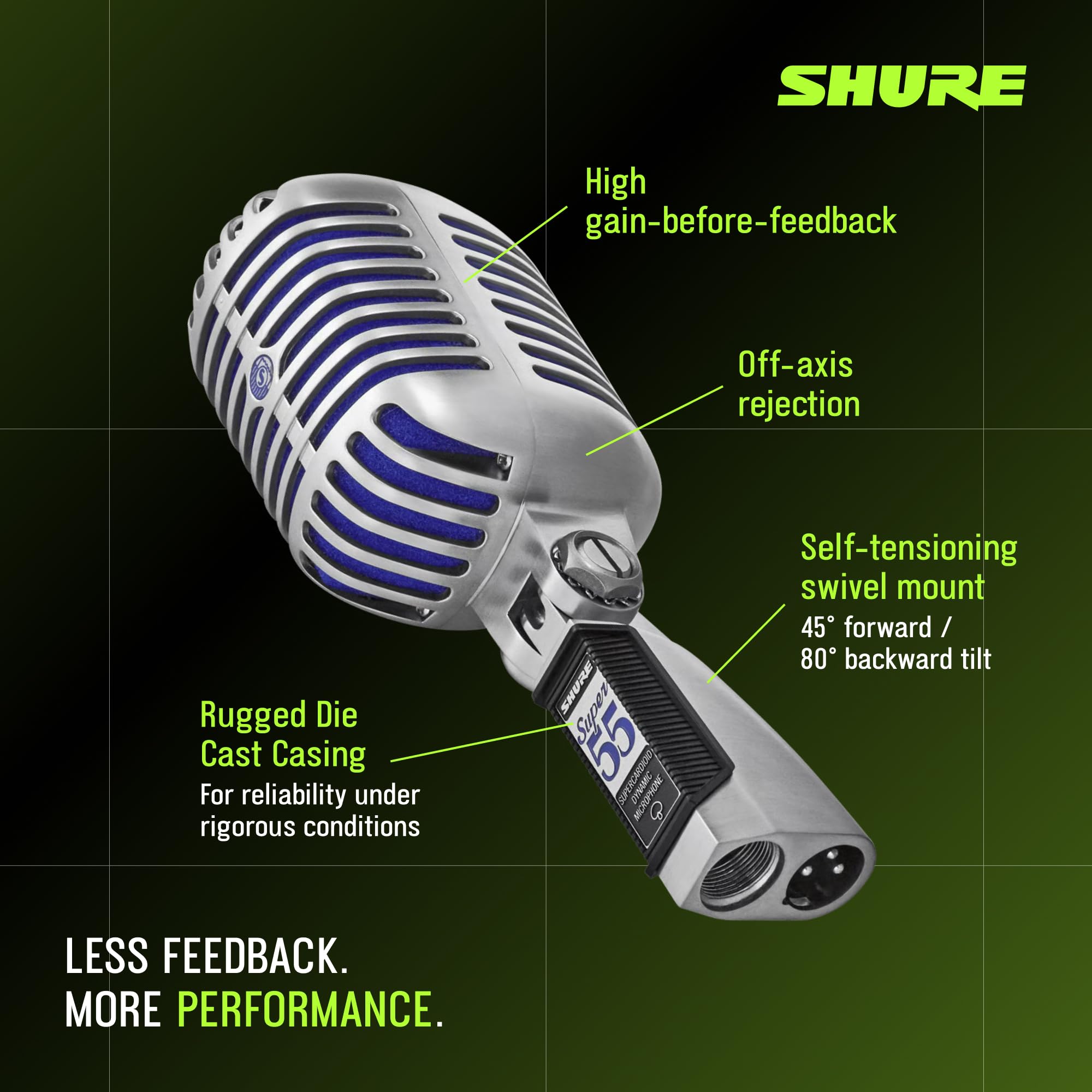 SHURE シュア Super 55 デラックス・ボーカル・マイクロホン
