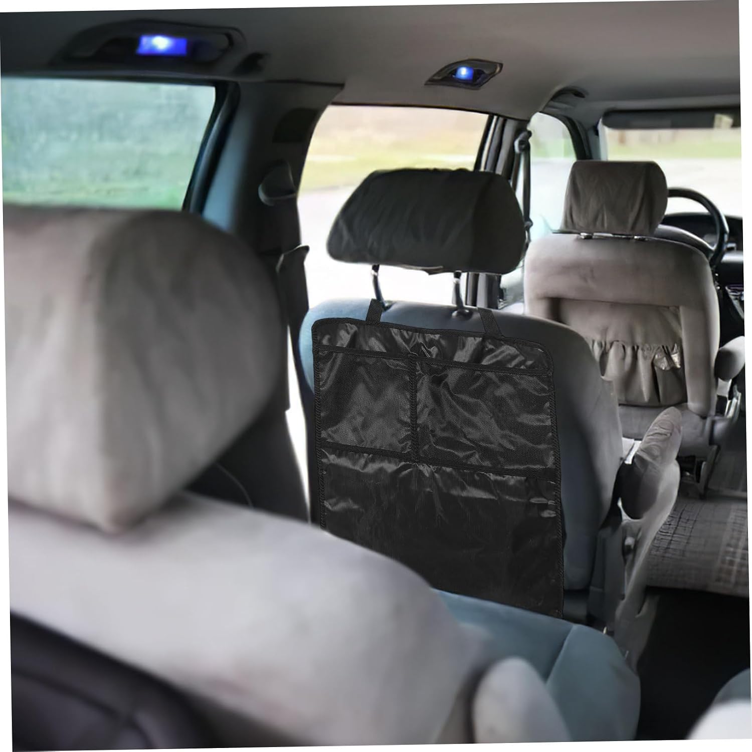 ULTECHNOVO Car Seat Organizer Oxford Back Seat Cover for Boys and Girls Kick Protector Stylish Design Easy to Install Organizer for Interior