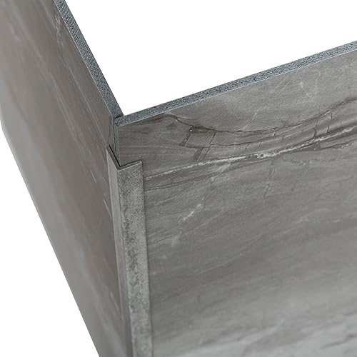 Miniatura 65 de Palisade Vinilo de 94 pulgadas con ribete en L en roble gris (paquete de 5)