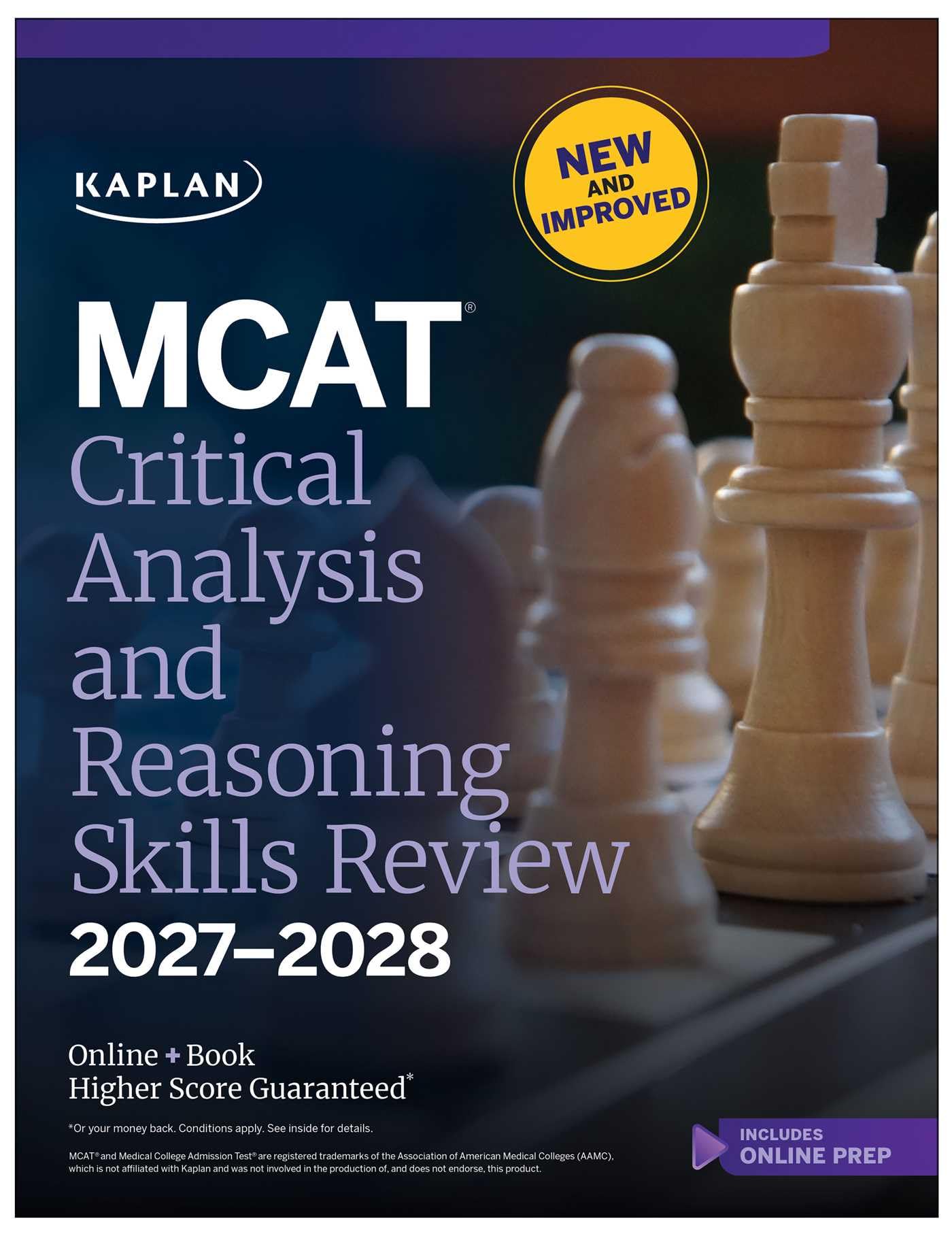 MCAT Critical Analysis and Reasoning Skills Review 2027-2028: Online + Book (Kaplan Test Prep)