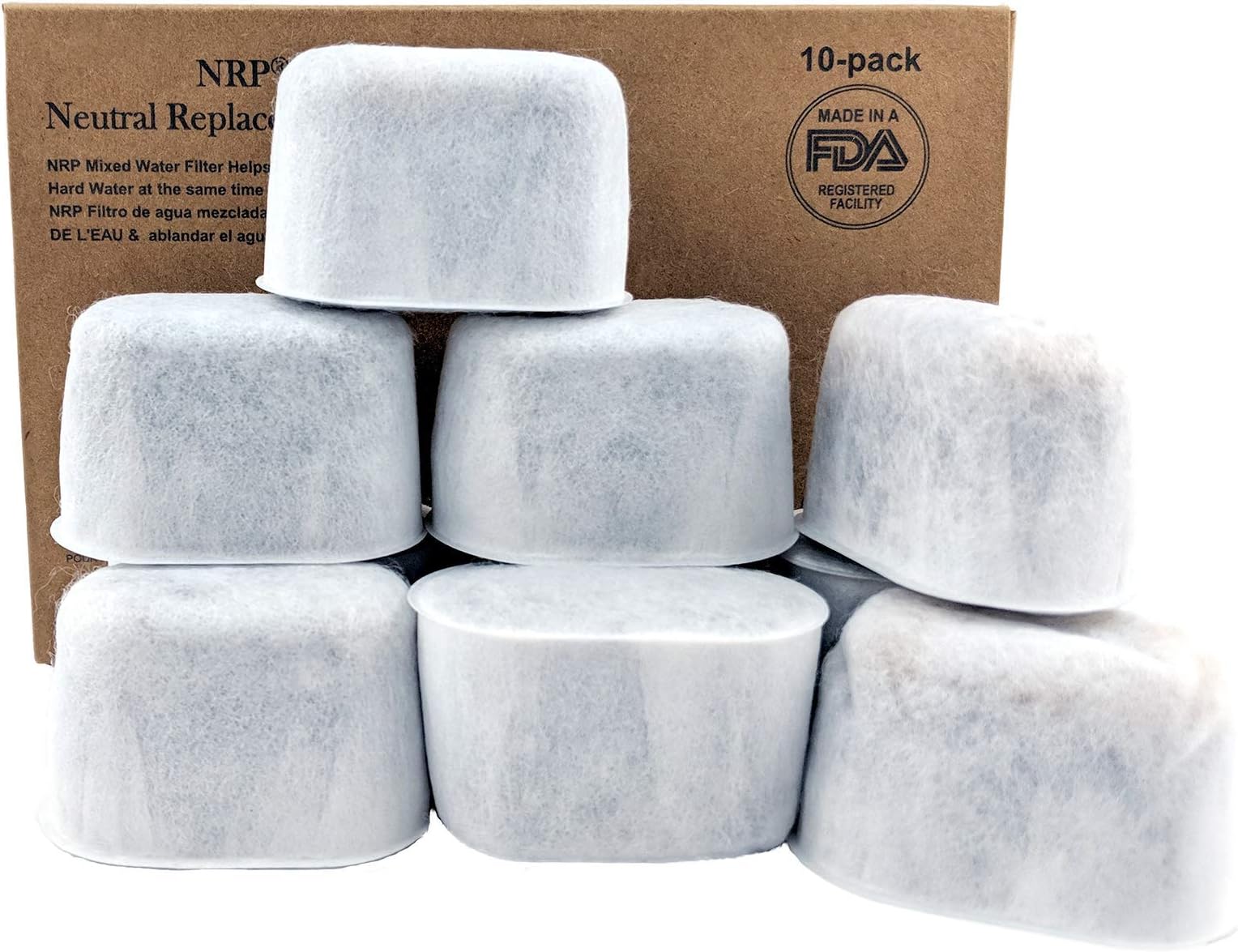 6 Pack Charcoal Water Filters Compatible with Breville