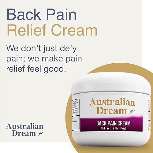 Miniatura 3 de Australian Dream Crema para el dolor de espalda, para cuello, cuerpo, dolores musculares o dolor de espalda, tarro de 2 onzas