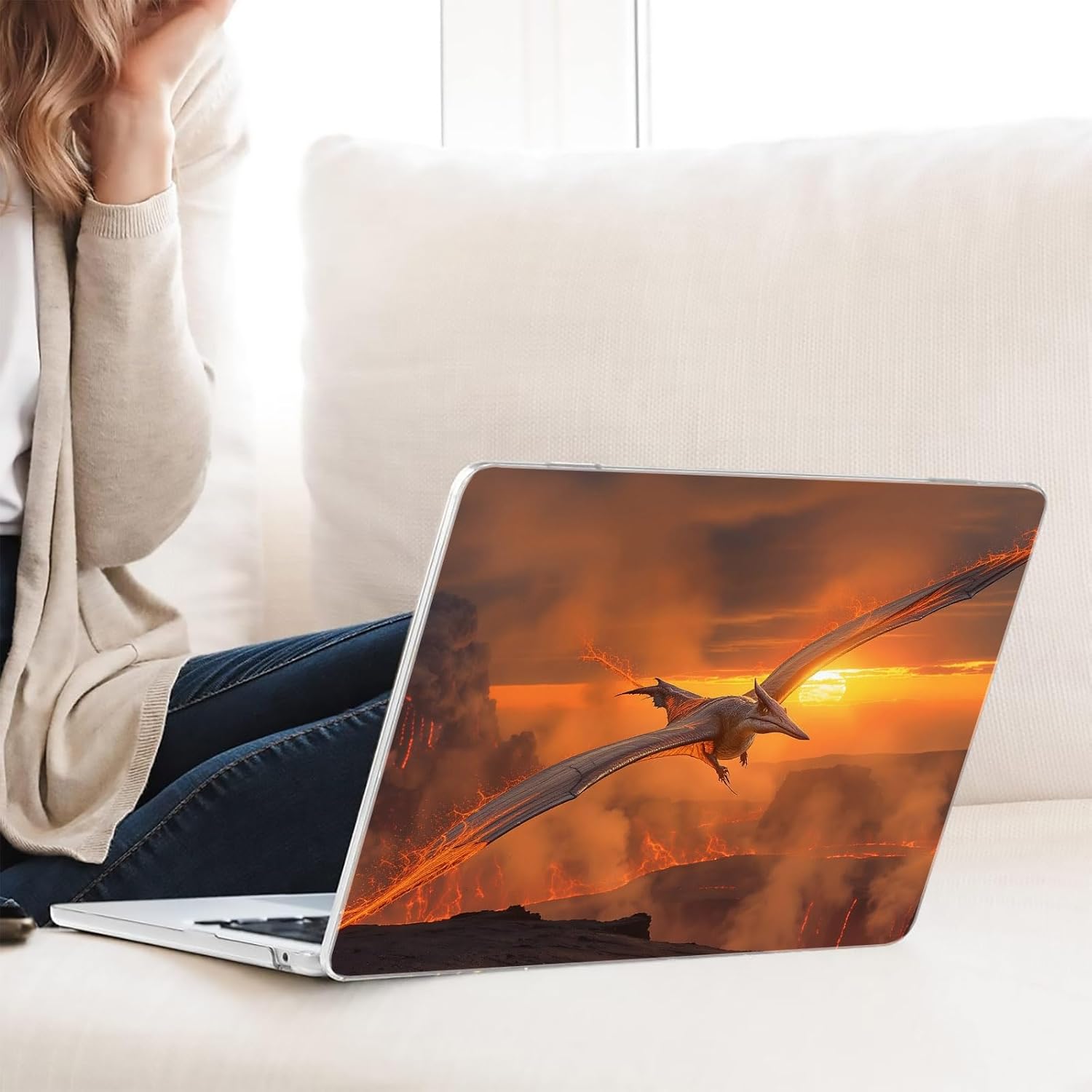 Compatible with MacBook Neo 13-inch, Hard Shell Case with Keyboard Cover and Screen Protector (A3404 A18 Pro chip, 2026 Release) - Pterosaur MC21312