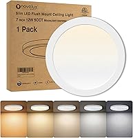 Vista 30 de Lámpara de Techo de Montaje Empotrado de 5.4" Regulable con ETL CERT, 8W 5000K Luces de Techo LED Blancas Ultra Delgadas Redondas para Dormitorio