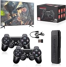 Retro Game Console,Retro Play Game Stick,Nostalgia Stick Game,Plug and Play Video Game Stick Built in 30000+ Games,Consoles with Dual 2.4G Wireless Controllers. (GD10-64GB)