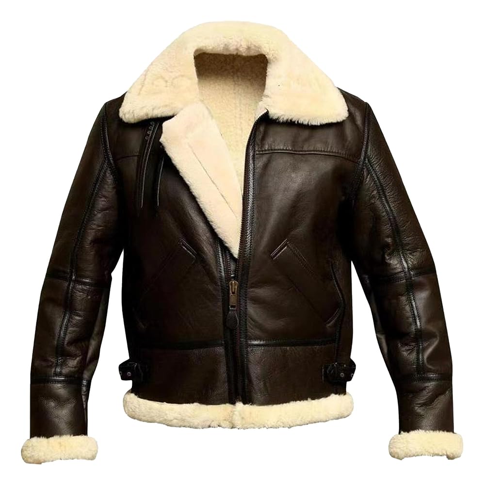 【Anyone more】Fluke Fleece Collar Fur Jacket AQAYL Fleece Jacket Men Faux Fur Full Zip Jacket Fuzzy