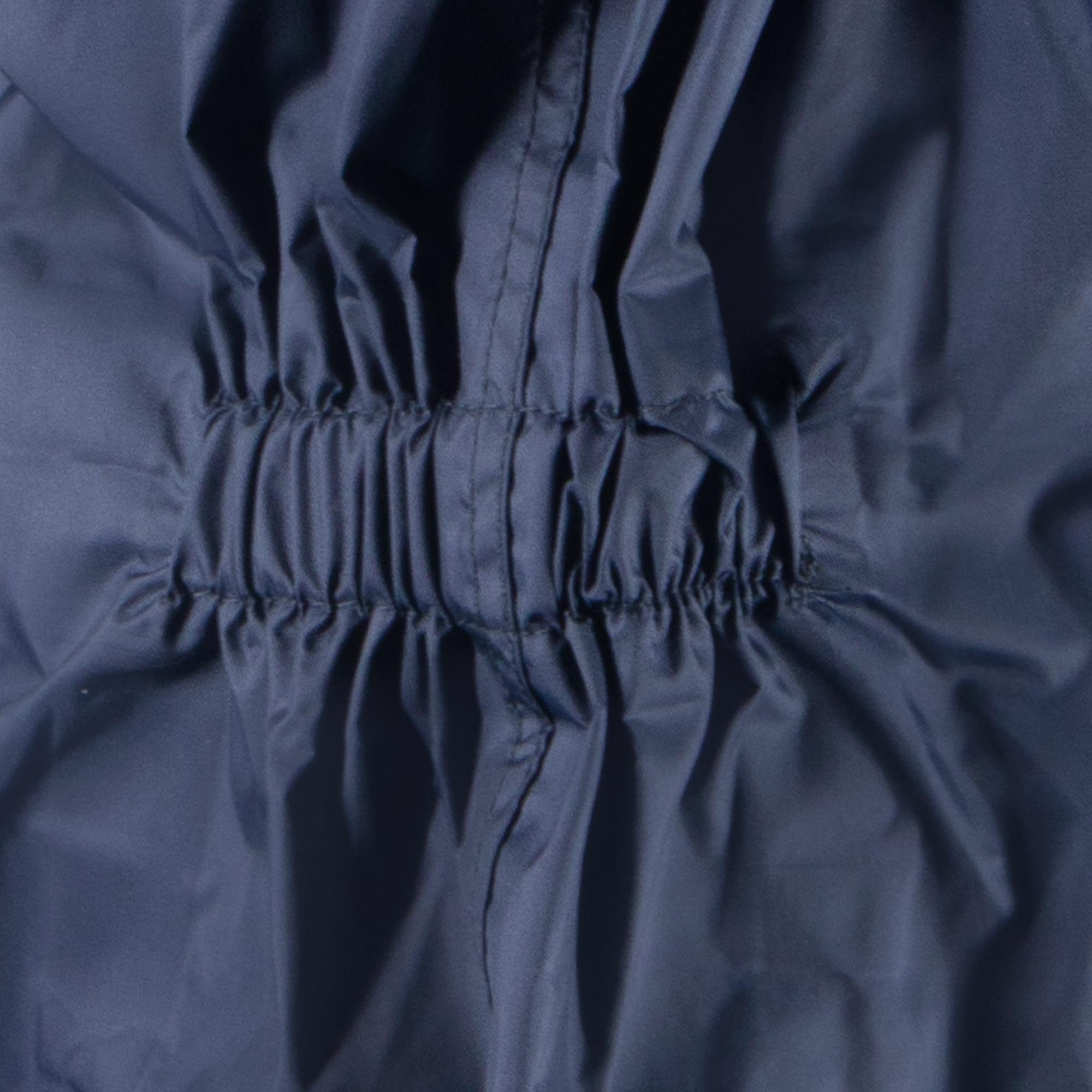 Zorax Combinaison de pluie imperméable coupe-vent légère pour garçons et filles enfants tout-en-un costume sec flaque unisexe veste de pluie anti-gouttes, bleu marine, 7-8 ans