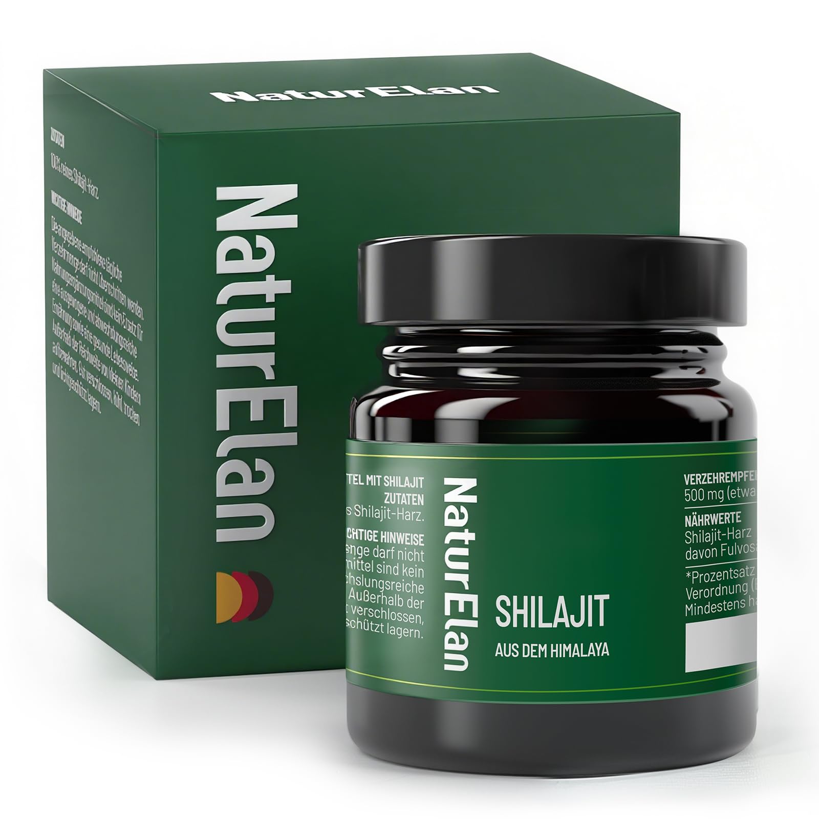 Shilajit Original Himalaya - Hochdosiert 75% Fulvinsäure - 35g | mit natürlicher Huminsäure und Mineralien, 70 Tage Vorrat, in Deutschland produziert