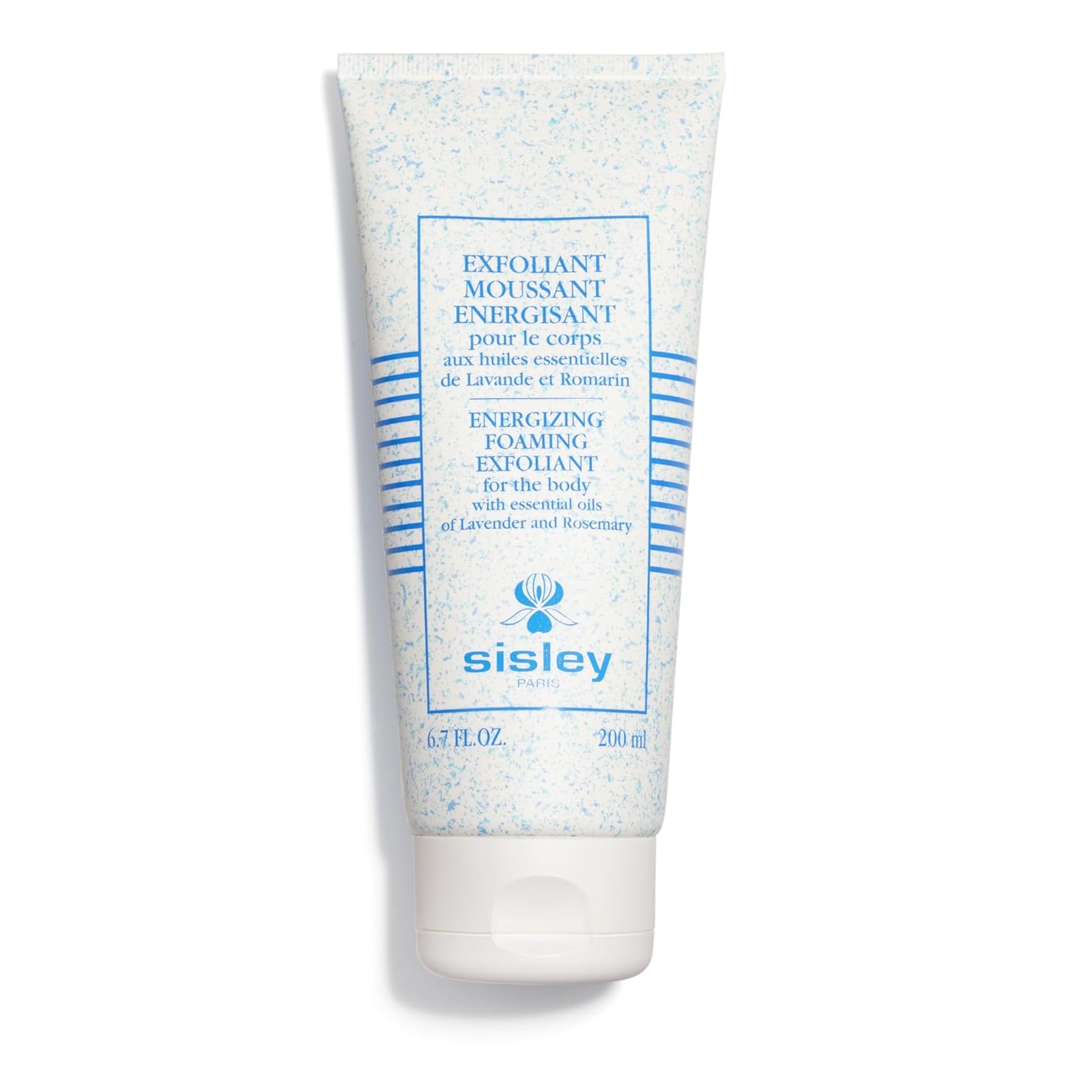 Sisley Paris Energizing Foaming Exfoliant for the Body - 200 mL - Shower Gel & Body Scrub with Lavender and Rosemary Essential Oils - All Skin Types