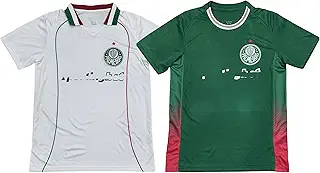 [nicepuss] 26-27 パルメイラス ホーム/アウェイ サッカー ユニフォーム 空白番号 半袖 Tシャツ サッカーウェア 大人用 練習着 トレーニングユニフォーム 夏服 速乾性 通気性 競技 軽量 快適 記念シャツ 男女兼用 非公式 [並行輸入品]