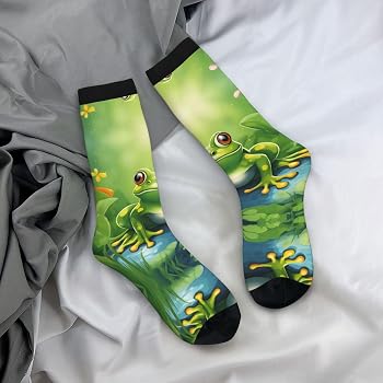 Bequeme, weiche Socken, Cartoon-3D-Hässliche Frösche, Wadensocken für Bequeme, weiche Socken, Cartoon-3D-Hässliche Frösche, Wadensocken für
