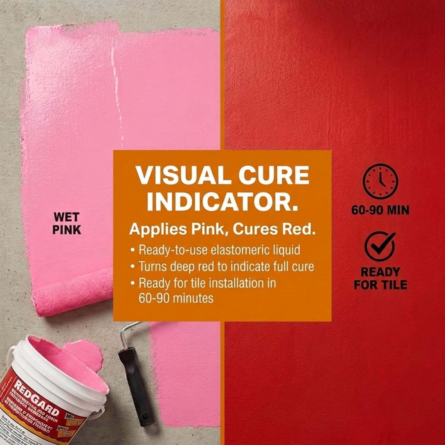 Custom Building Products RedGard Ready to Use Pink Waterproofing and Crack Prevention 1 gal. | Ready to Use product thumbnail 3