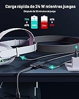 Vista 4 de INIU Link Cable, [16FT 5m] VR Cable USB 3.0 High Speed Type C Charger Cable Fast Charging While Playing,USB to USB C Cable for Meta Oculus Quest 3S