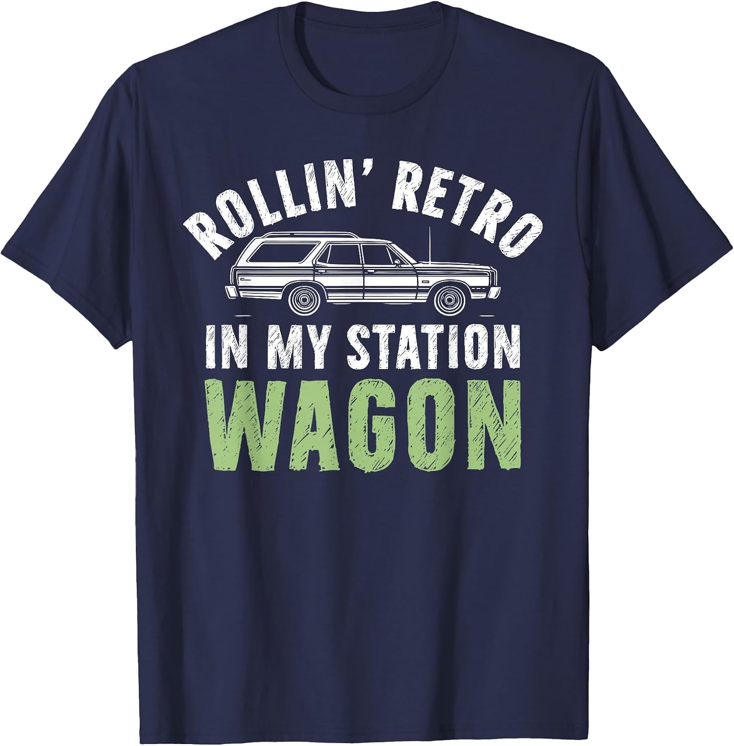 Rollin’ Retro in My Station Wagon T-Shirt image 4