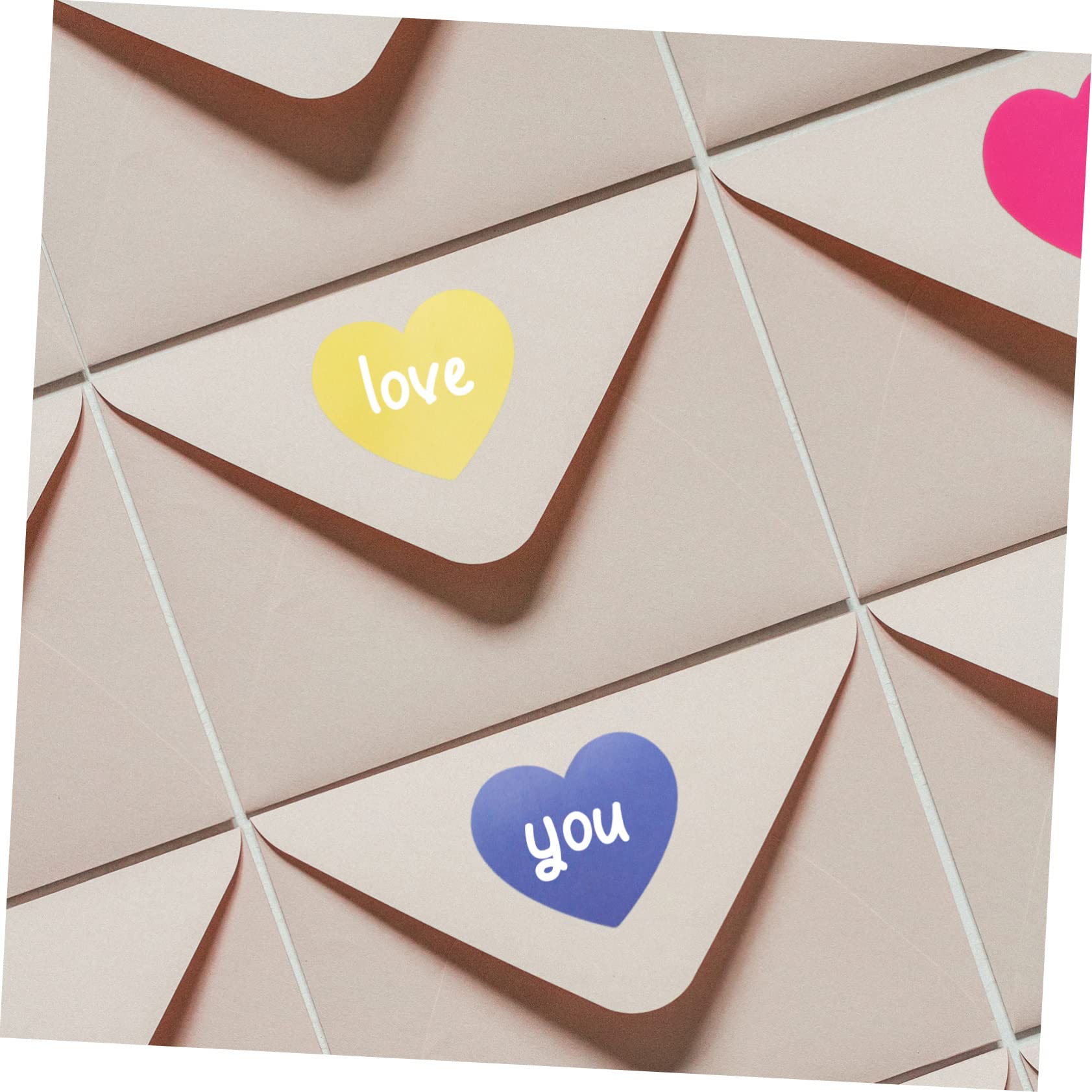 Operitacx 4 Set Di Adesivi Con Sigillo A Forma Di Cuore Etichette Adesive Per Natale Matrimonio Dimensioni Decorative Per Confezioni E Spedizioni Postali 1500 Pezzi * 4