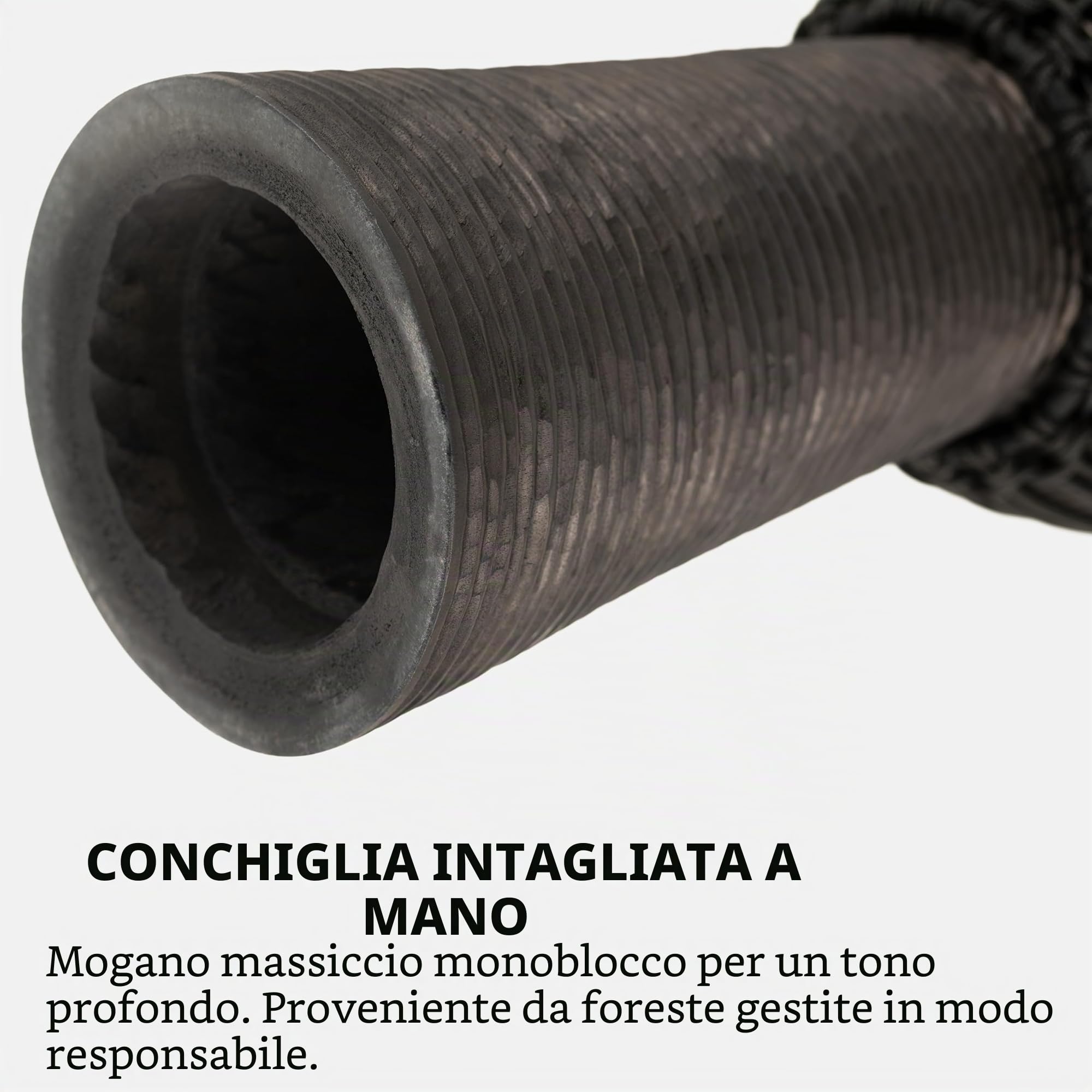 Meinl Percussion HDJ3-M, Djembe in legno, Serie Headliner/Black River, Tiraggio a Corde, Diametro 10", 25.4 cm, Misura M, Nero