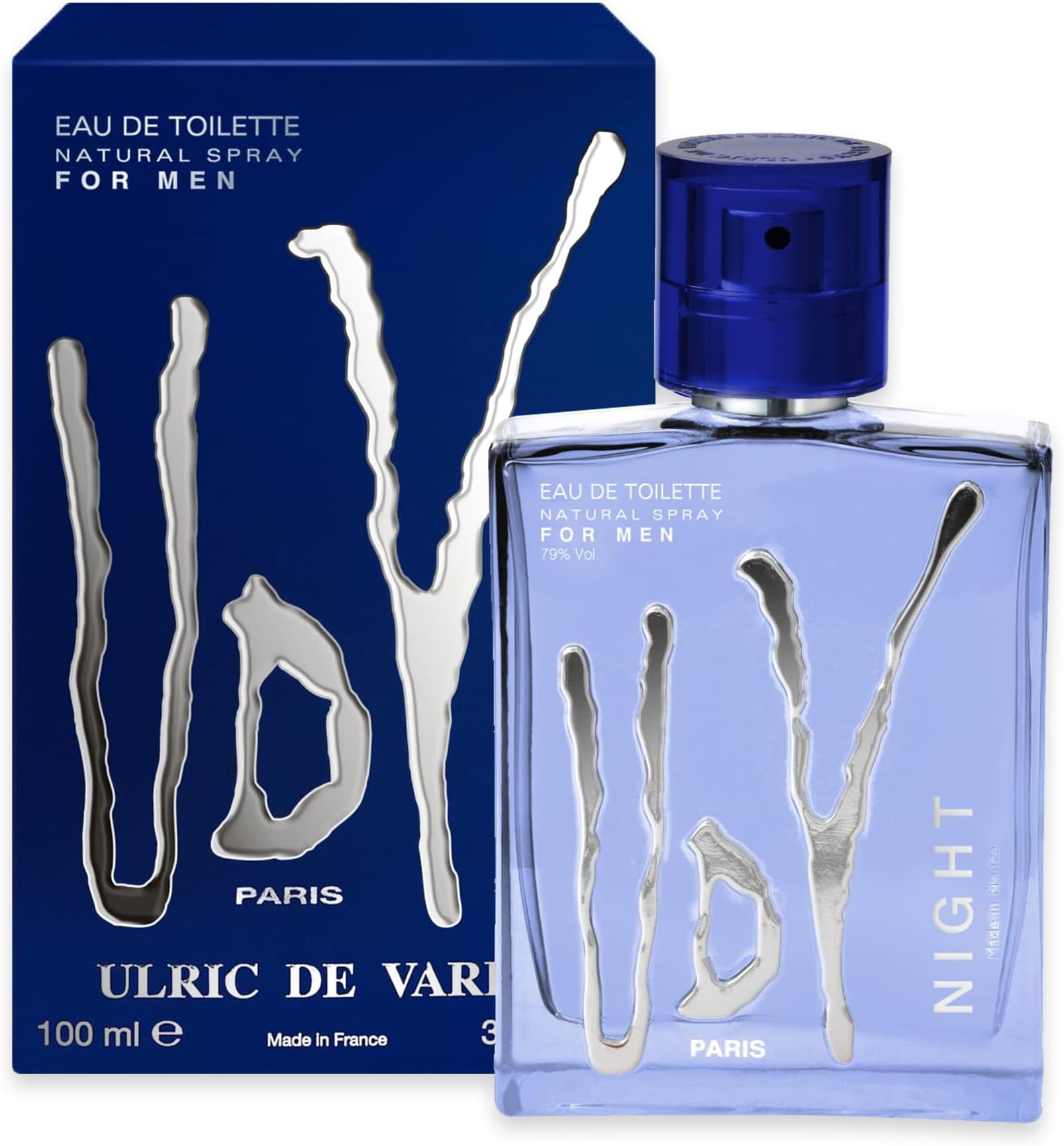 UDV Night Eau de Toilette - Oriental Fruity Fougère - Men's Perfume - Spray - Made in France - 100 ml