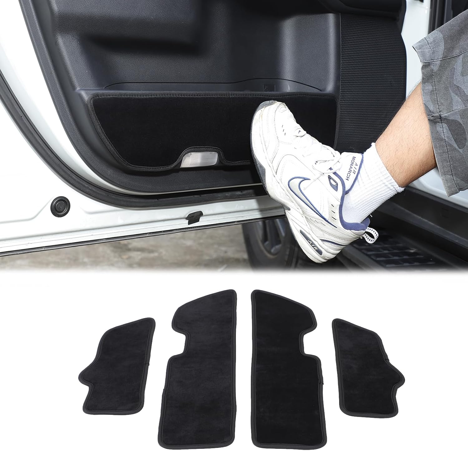 Car Door Anti Kick Pad Compatible with Toyota Land Cruiser 250 Prado LC250 J250 /Lexus GX 2024 2025,Car Door Anti-Dirty Mat Dust Resistant Protector Cover Car Accessories