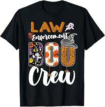 Law Enforcement Boo Crew Halloween Matching Officer T-Shirt