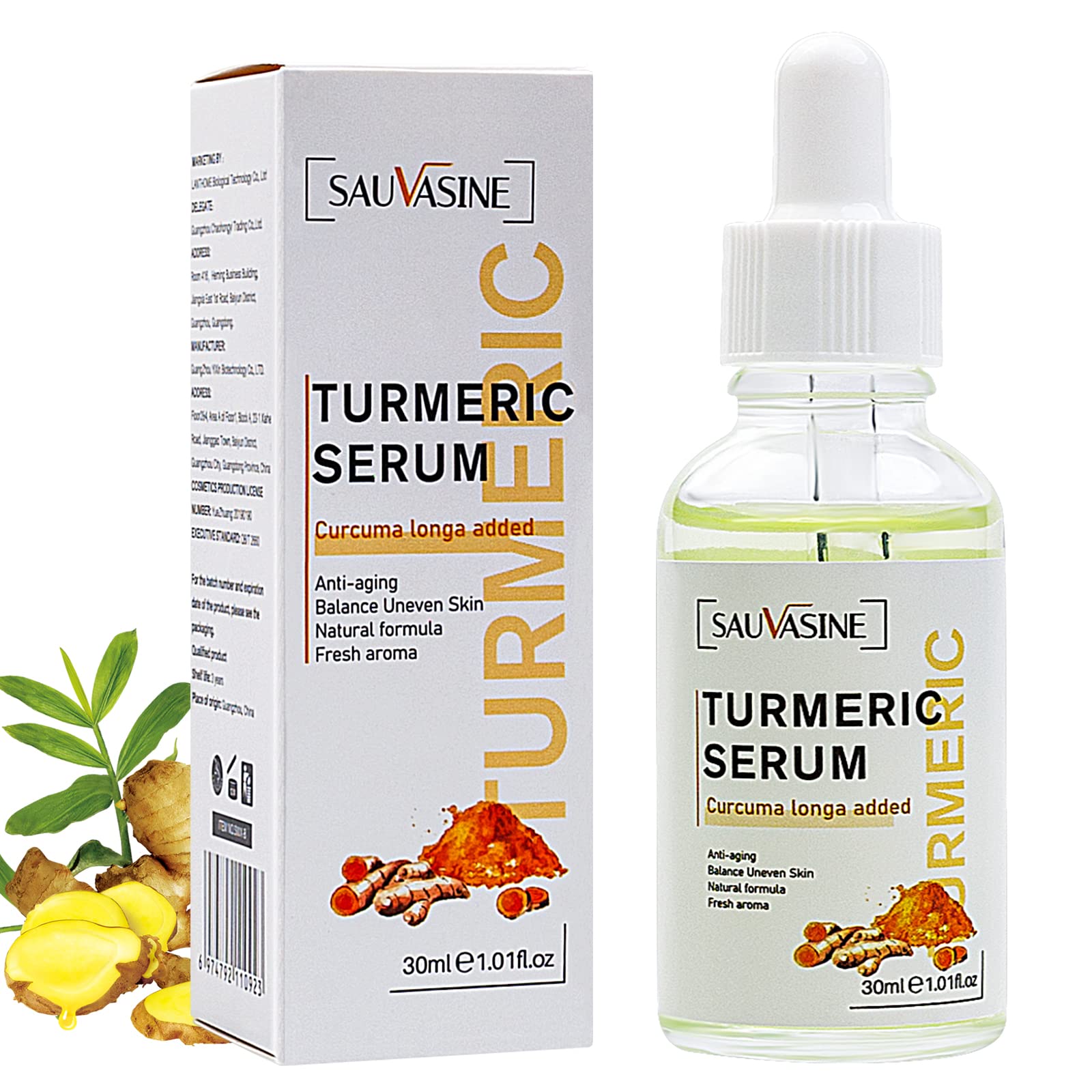 Turmeric Dark Spot Corrector Serum, Turmeric Repair face care Face Serum, Bright Skin Moisturizing Repair Whitening Serum for Face, 2022 New Organic Skin Lightener (1PC)