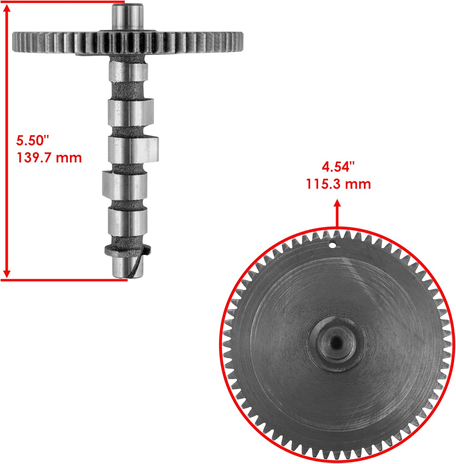 Caltric Camshaft Metal Compatible With Kawasaki FD590V FD611V 4-Stroke Engines
